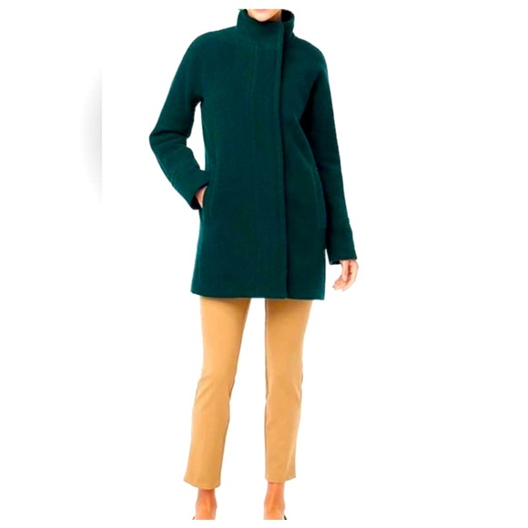 J. Crew Jackets & Blazers - NEW J. Crew Wool City Coat in Dark Forest Green Size 12